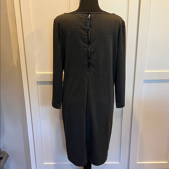 GAP Gap Charcoal Long Sleeve Dress Size L - Picture 4 of 7